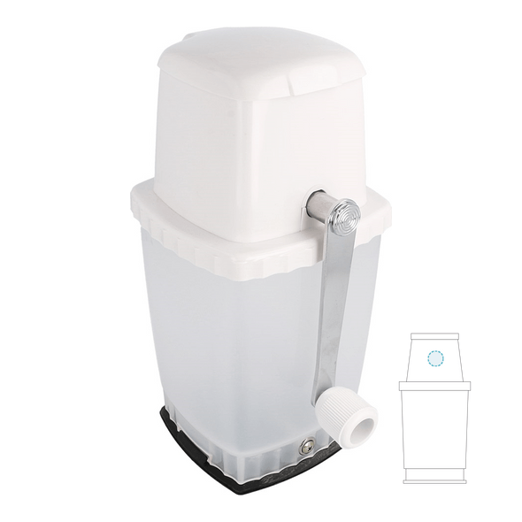 White PP Manual Ice Crusher